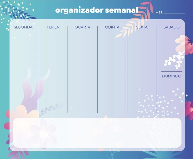 Kit De Notas Autoadesivas - Tris - Orvalho Holic Garden - Organizador Semanal - 5 Blocos C/ 50 Fls Cada