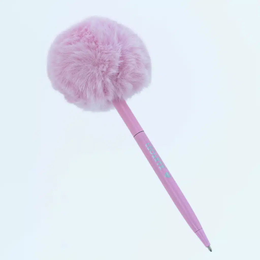 Caneta Esferográfica Pompom Pink Vibes - LeoArte